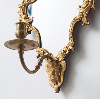 A pair of wall sconces in the art of Burchardt Precht baroque early 18th century.