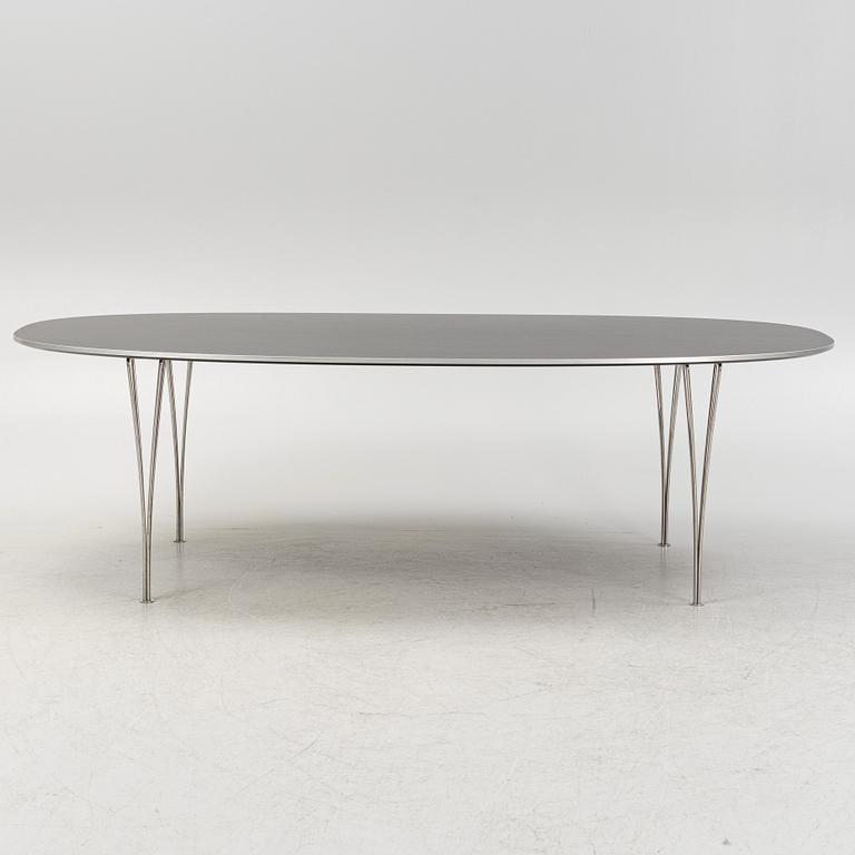 Bruno Mathsson & Piet Hein, a 'Superellips' dining table, Fritz Hansen, Denmark.