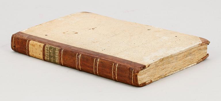 BOK, 2 vol i ett band, "Hallandia Antiqua & Hodierna" Jacob Richardsson, Stockholm 1752.