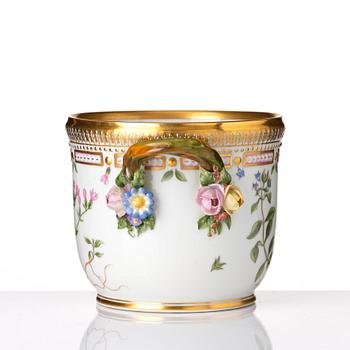 A Royal Copenhagen 'Flora Danica' wine cooler/flower pot, Denmark, 20th Century.
