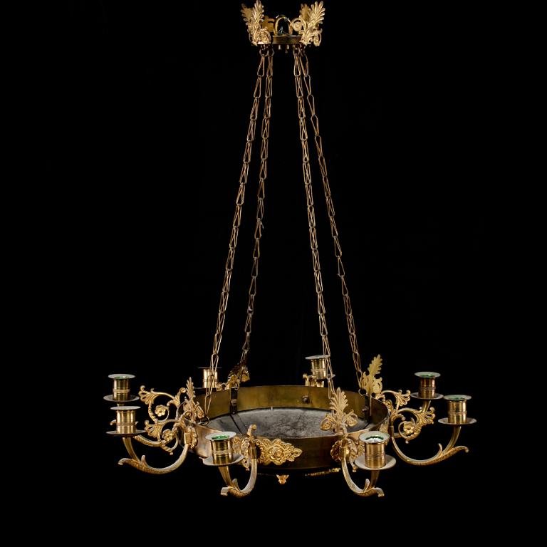 TAKAMPEL, empirestil, 1800-/1900-tal. Höjd 66 cm.