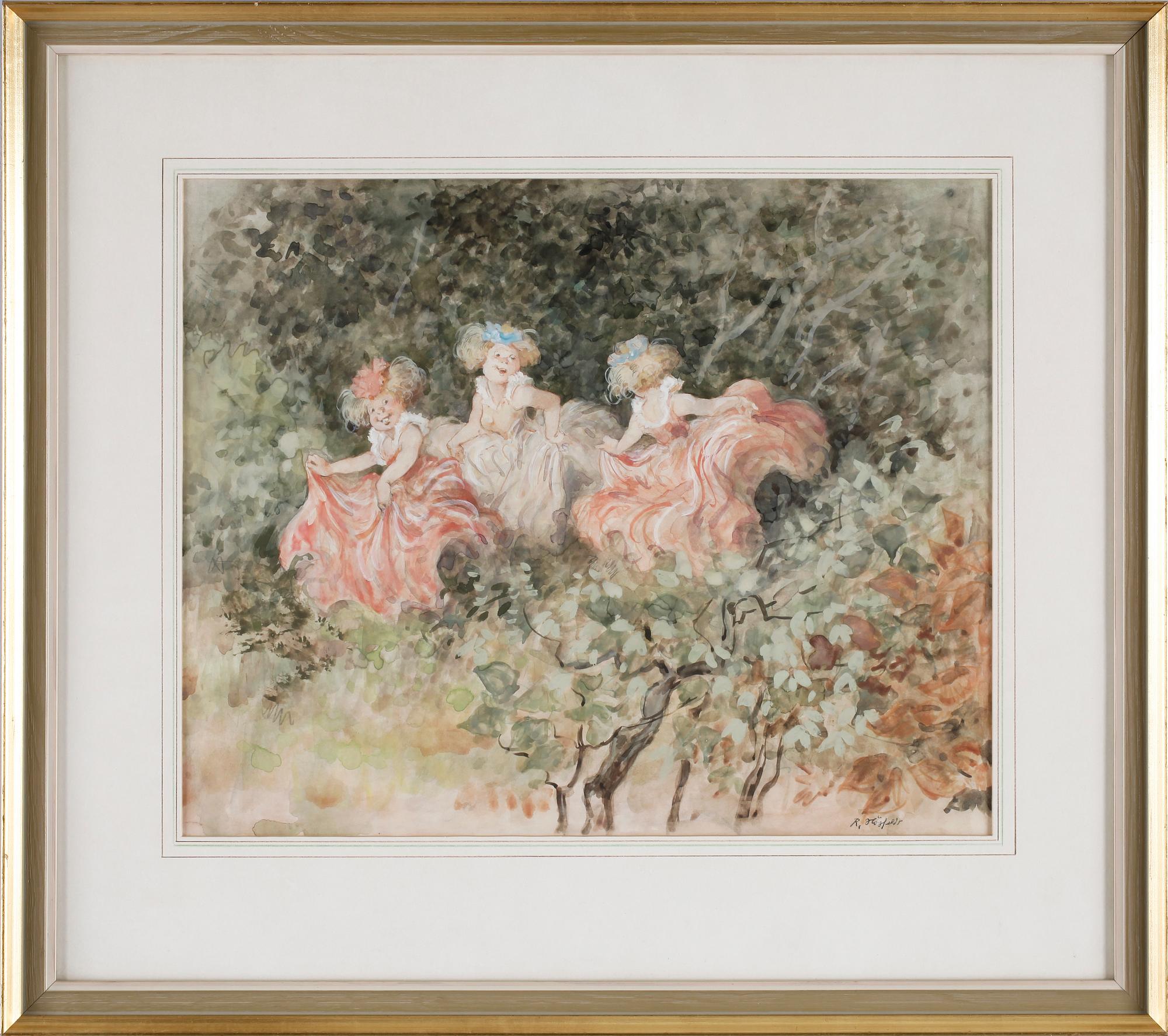 ROBERT HÖGFELDT, akvarell. Sign.