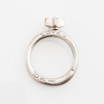 Ole Lynggaard, Ring, "Love", 18k white gold set with brilliant-cut diamonds, design by Charlotte Lynggaard.