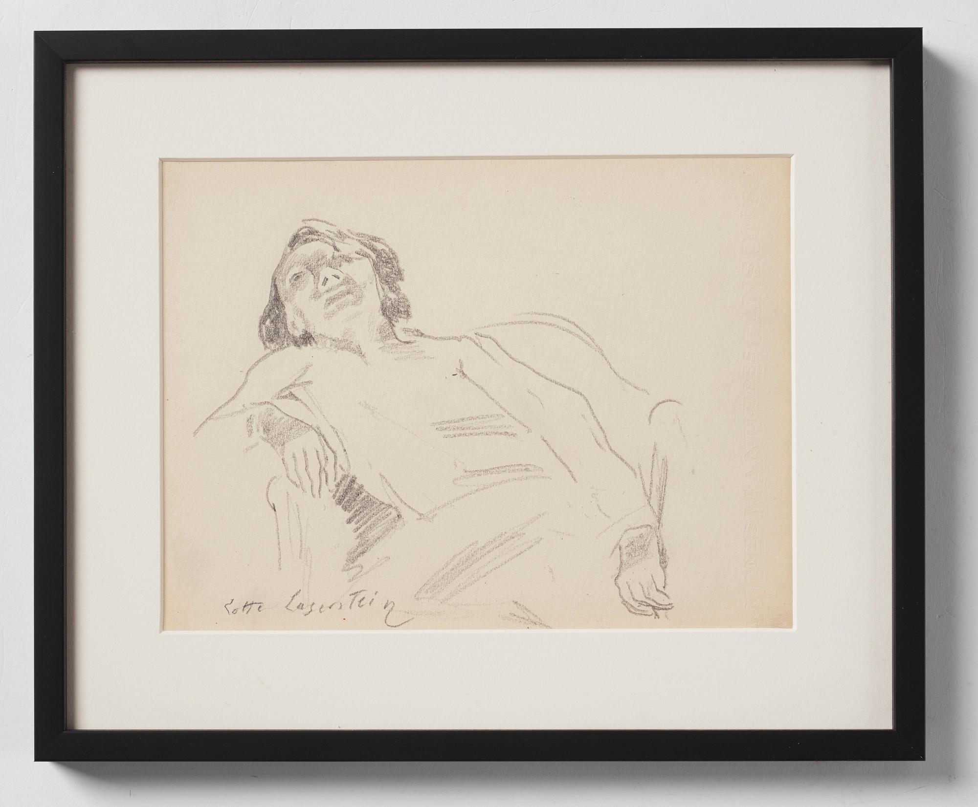 Lotte Laserstein, Halfseated woman.