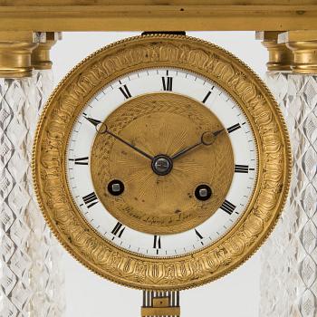 RAOUL LEFEVRE - MANTEL CLOCK, empire, 19th century first half / mid.