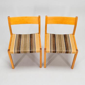 Eero Aarnio, ruokapöytä ja tuoleja, 6 kpl, "Pine", Asko 1960-luku.