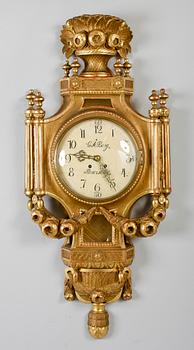 VÄGGPENDYL, gustaviansk stil, 1900-talets första hälft.