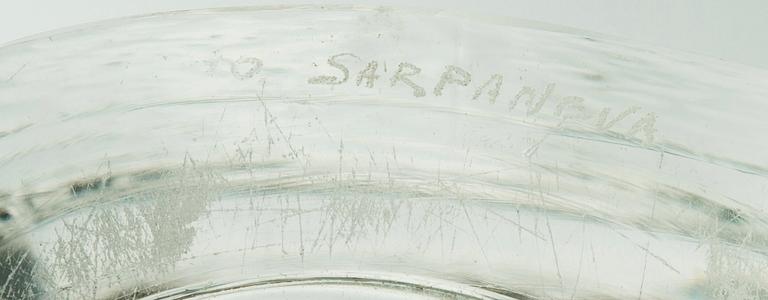 Timo Sarpaneva, A GLASS SCULPTURE, CANDLESTICKS, 3 PCS.