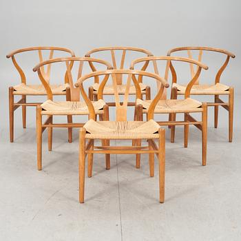 STOLAR, 6 st, "Y-stolen", Hans J. Wegner, Carl Hansen & Son.