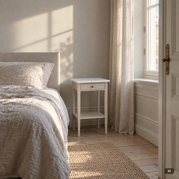 A pair of contemporary bedside tables.