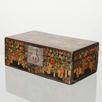 SCHATULL, lackarbete, Kina, 1900-talets första hälft.