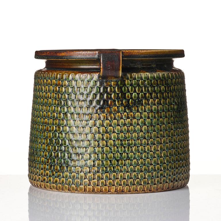 Stig Lindberg, a stoneware urn, Gustavsberg Studio 1967.