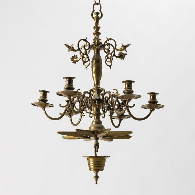 Ljuskrona, barockstil, omkring 1900.