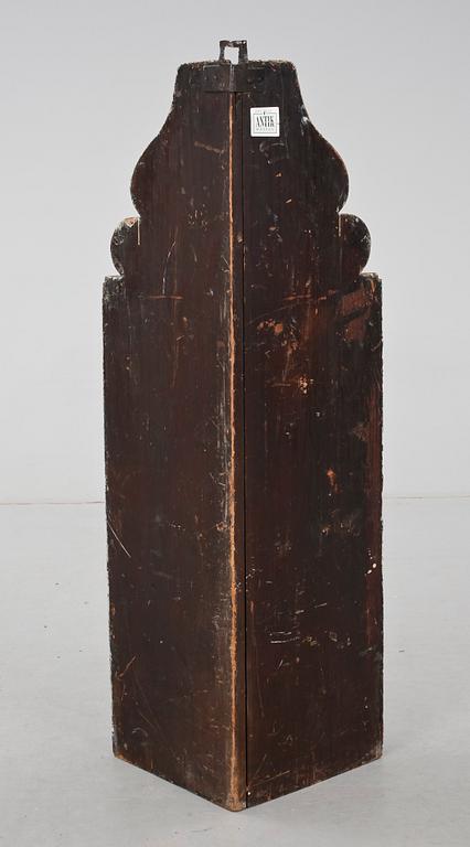 HÖRNHÄNGSKÅP, allmoge, 1800-tal.