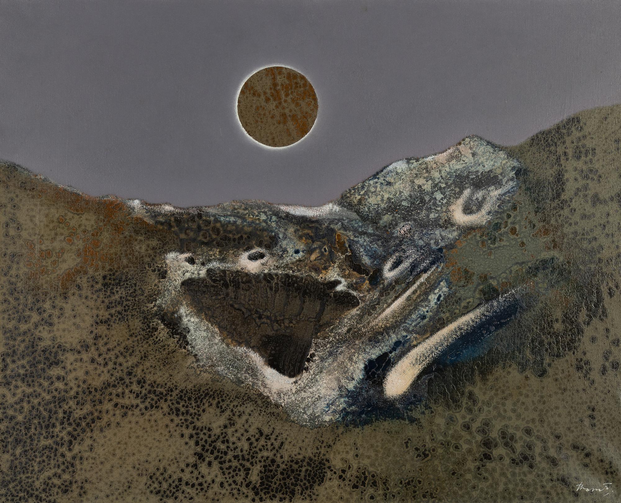 Juan José Tharrats, oil on canvas, signed. dated 1965 verso.