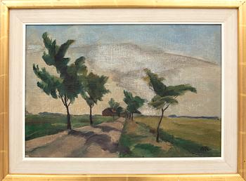 Henry Mayne, oil on canvas laid on panel, signed and dated 1918.