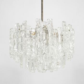 A 1960s "Ice block chandelier" by J.T Design, Kalmar, Austria.