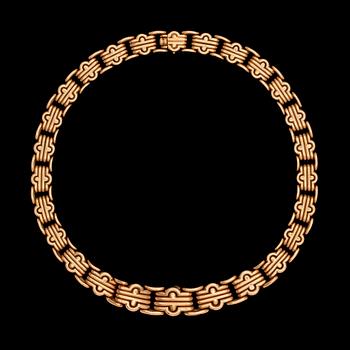 1152. COLLIER, Bulgari, guld. Vikt 111 g.