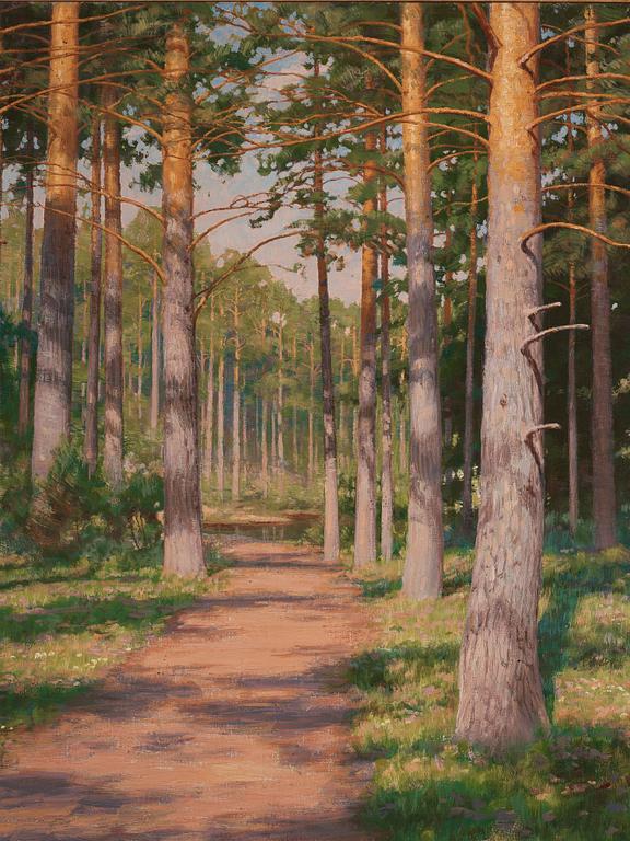 Johan Krouthén, Solbelyst tallskog.