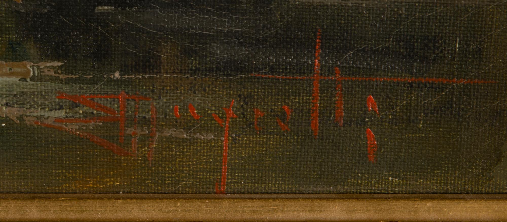 ERCOLE MAGROTTI, oil on canvas, signed.