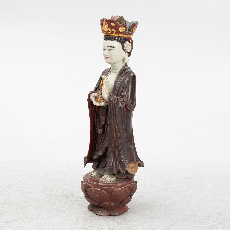 A wooden sculpture, southest Asia, 20th century.