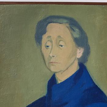 Vera Frisén, olja på uppfodrad duk, signerad.
