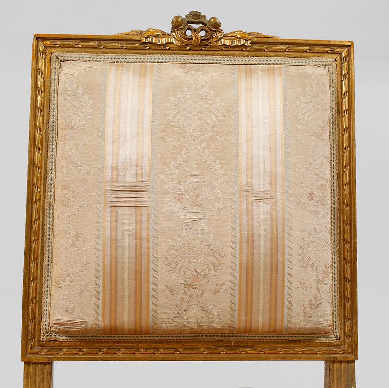 STOLAR, ett par, gustaviansk stil, omkring år 1900.