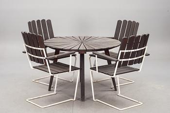 TRÄDGÅRDSMÖBLEMANG, 5 delar, 1900-tal.