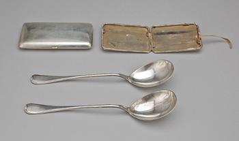 PARTI SILVER, 4 delar, bla GAB, Stockholm 1922. Tot vikt ca 517 g.