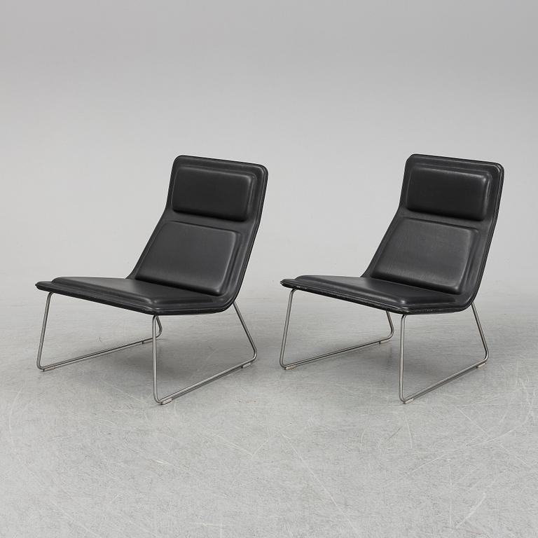 JASPER MORRISON, Two 'Low Pad' lounge chairs, Cappellini.