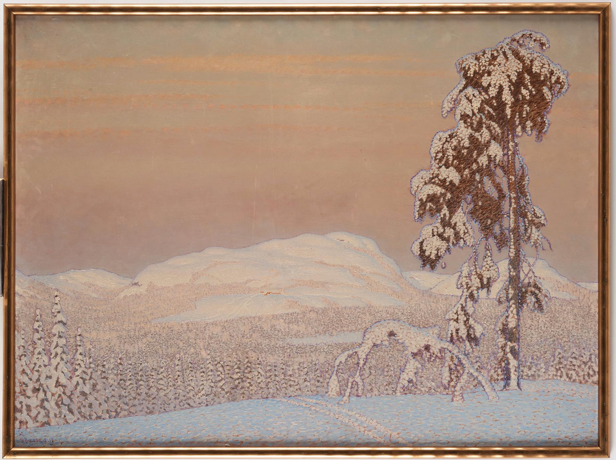Gustaf Fjaestad, Vinterlandskap.