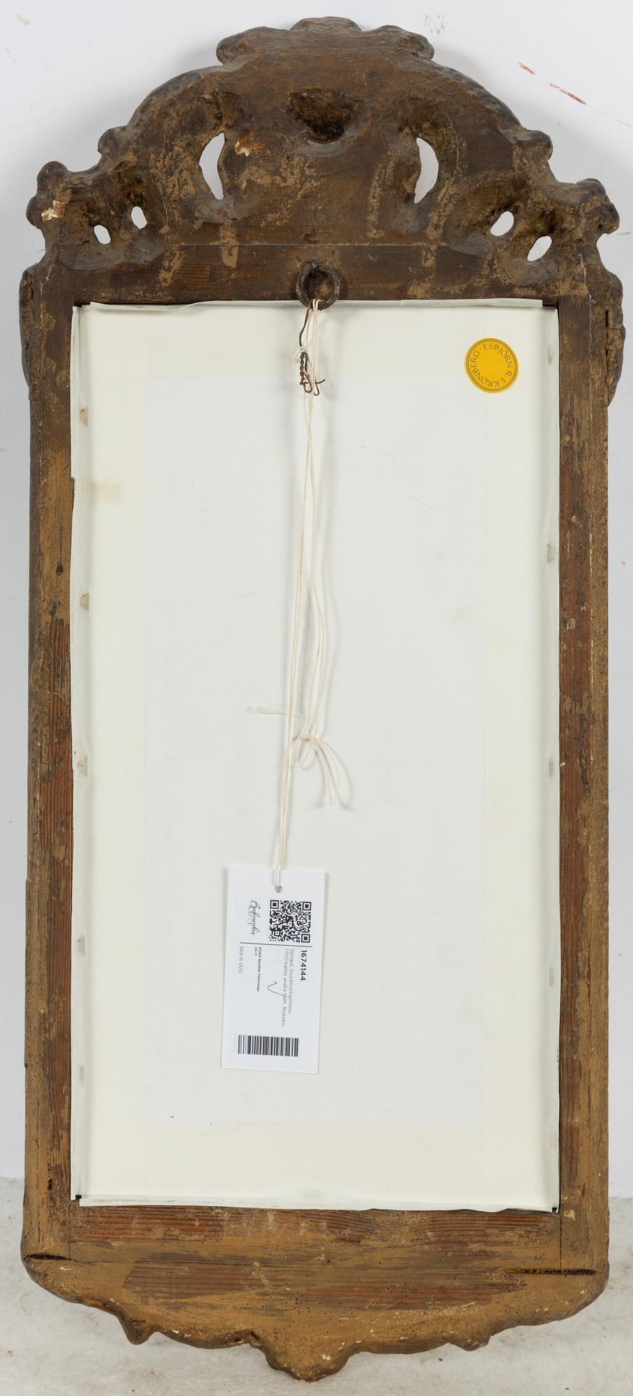 Spegel, Stockholmsarbete, 1700-talets andra hälft, Rokoko.