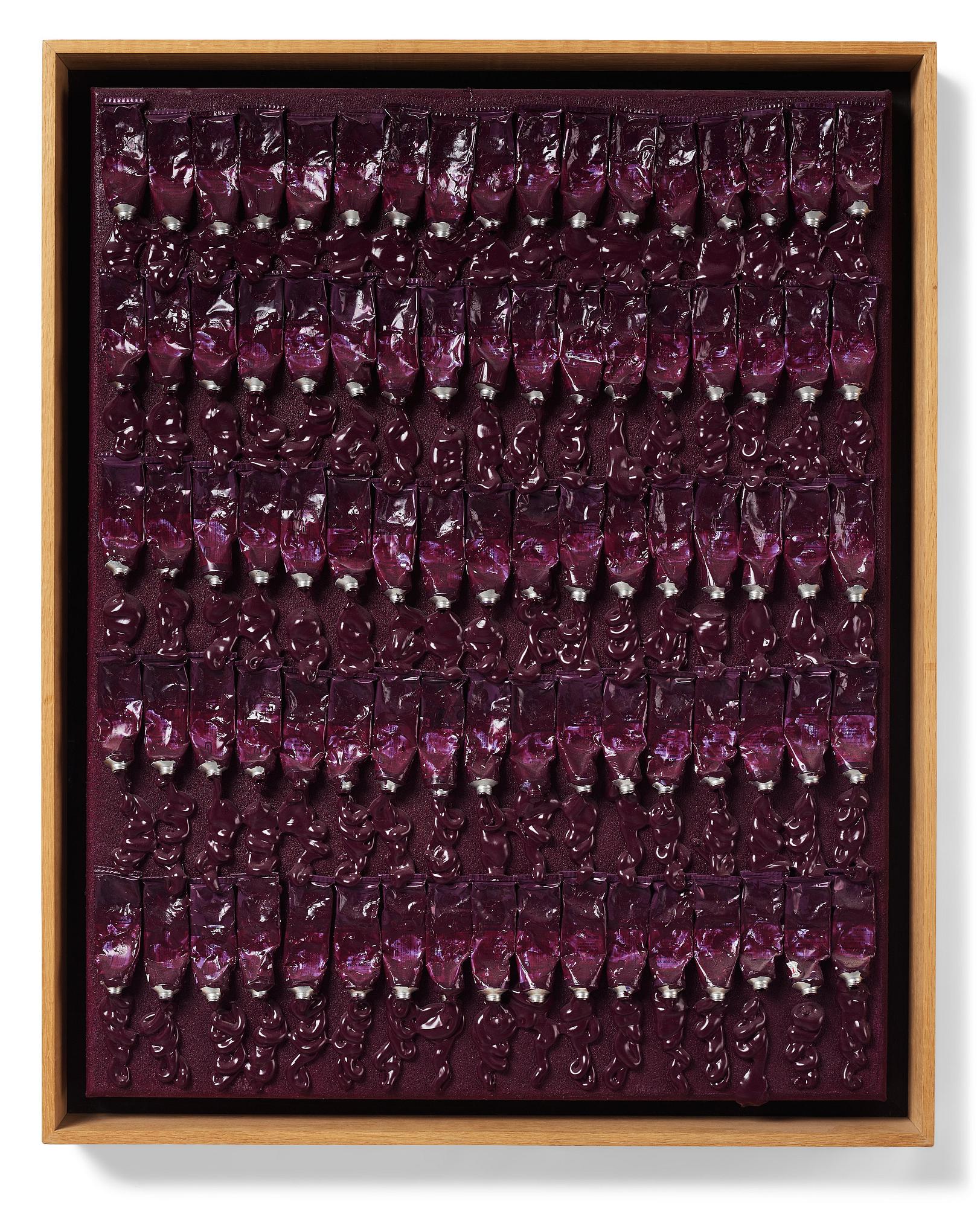 Arman (Armand Pierre Fernandez), "Monochrome Accumulation no: 3009".
