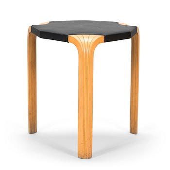 Alvar Aalto, a mid-20th century 'X 602' stool for  O.Y. Huonekalu- ja Rakennustyötehdas A.B.