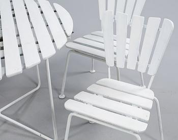 TRÄDGÅRDSGRUPP, 5 delar, 1900-talets andra hälft.