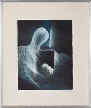 OKÄND KONSTNÄR, etsningar 6 st, Japan, otydl. signatur, numrerade.