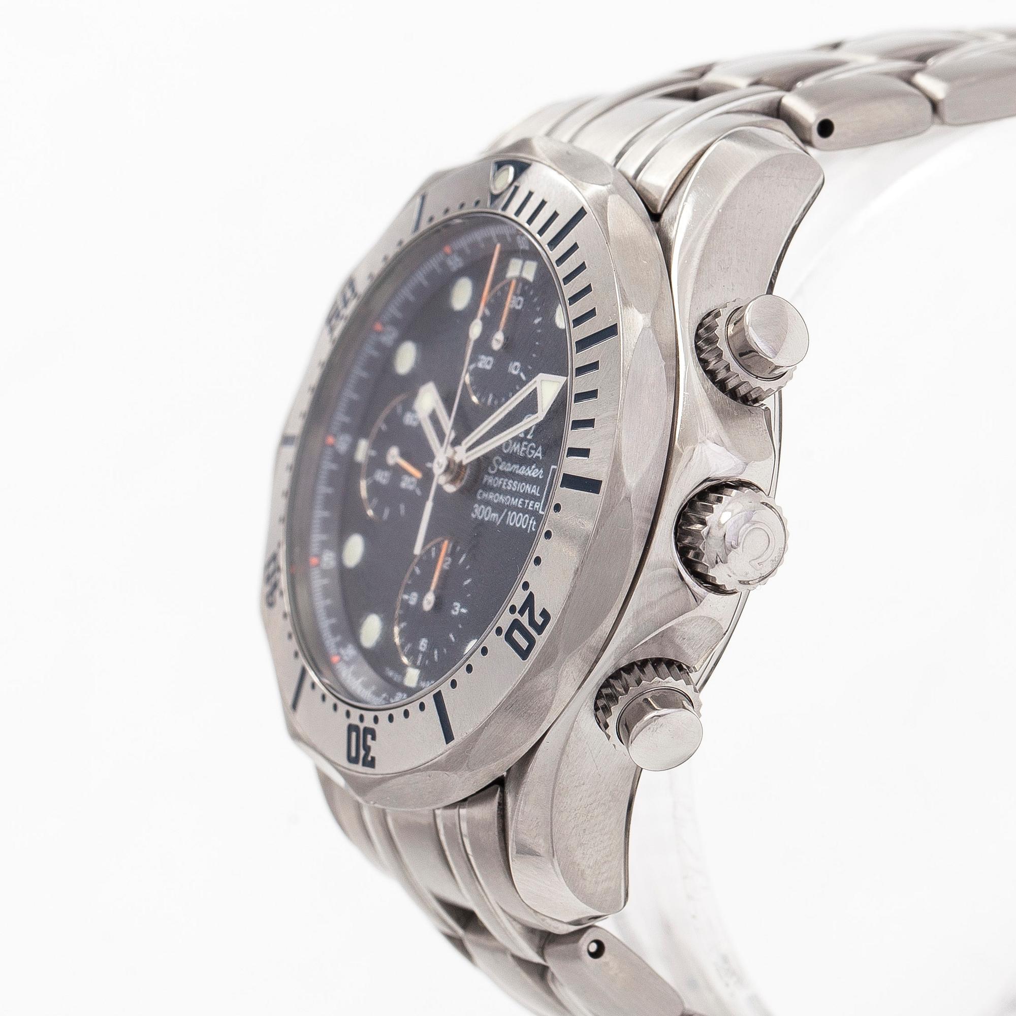 Omega, Seamaster, kronograf, armbandsur, 41,5 mm.