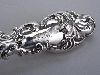 KALAOTIN, hopeaa, J.K. Torsk, Tukholma 1851. Paino 116 g.