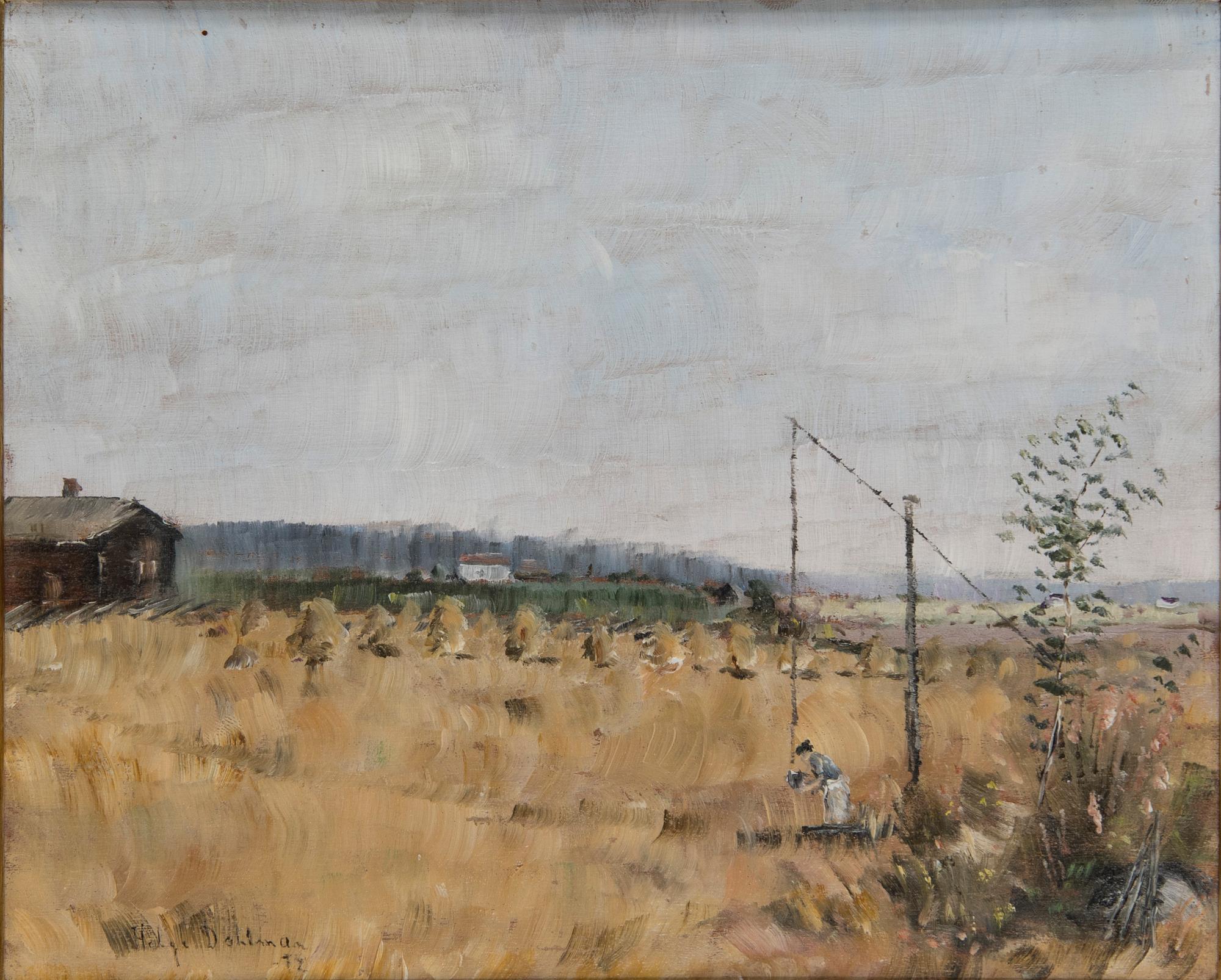 Helge Dahlman, Hus på äng.