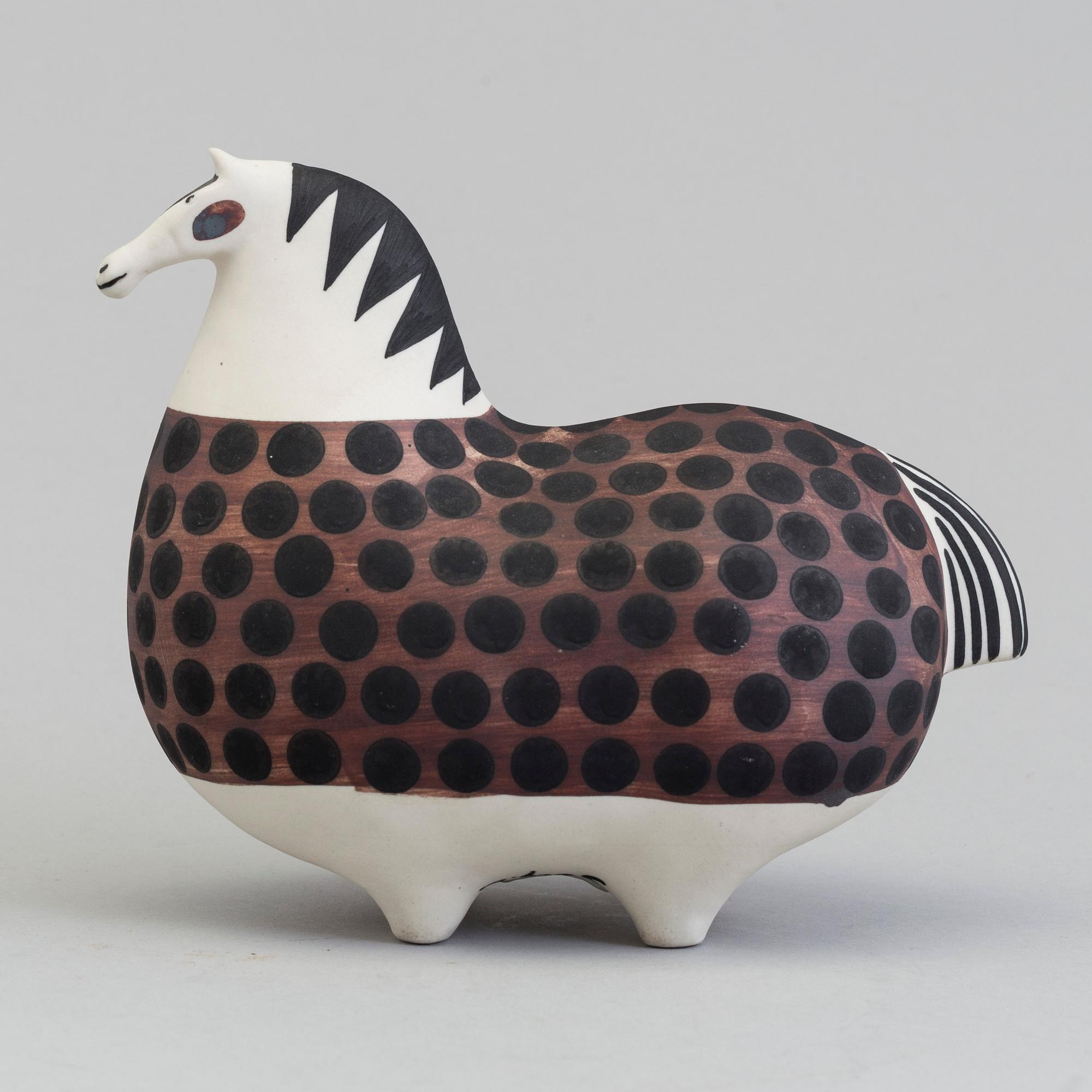 A stoneware figurine by Stig Lindberg for Gustavsberg studio 1952-72.