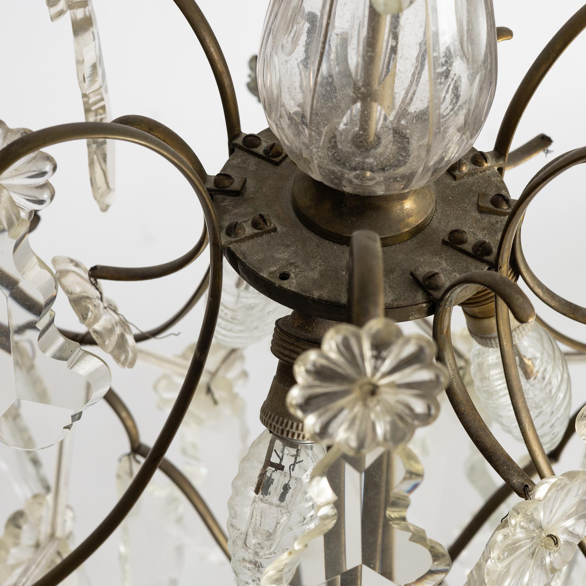 Chandelier, Rococo style, early 20th century.