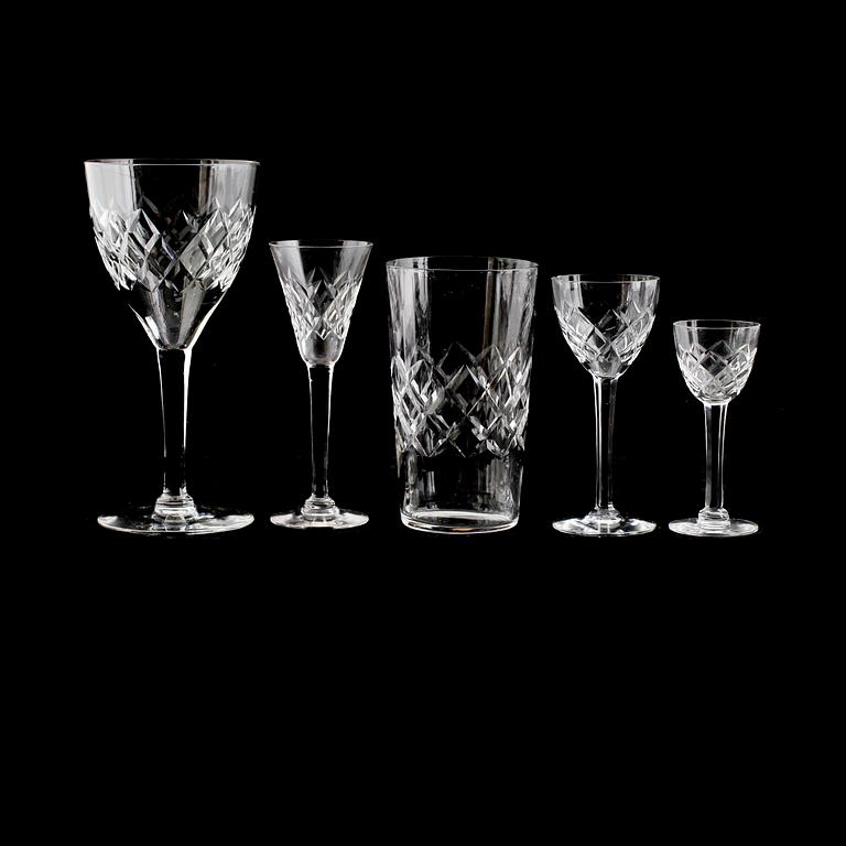 SERVISGLAS, 37 delar, 1900-talets mitt.