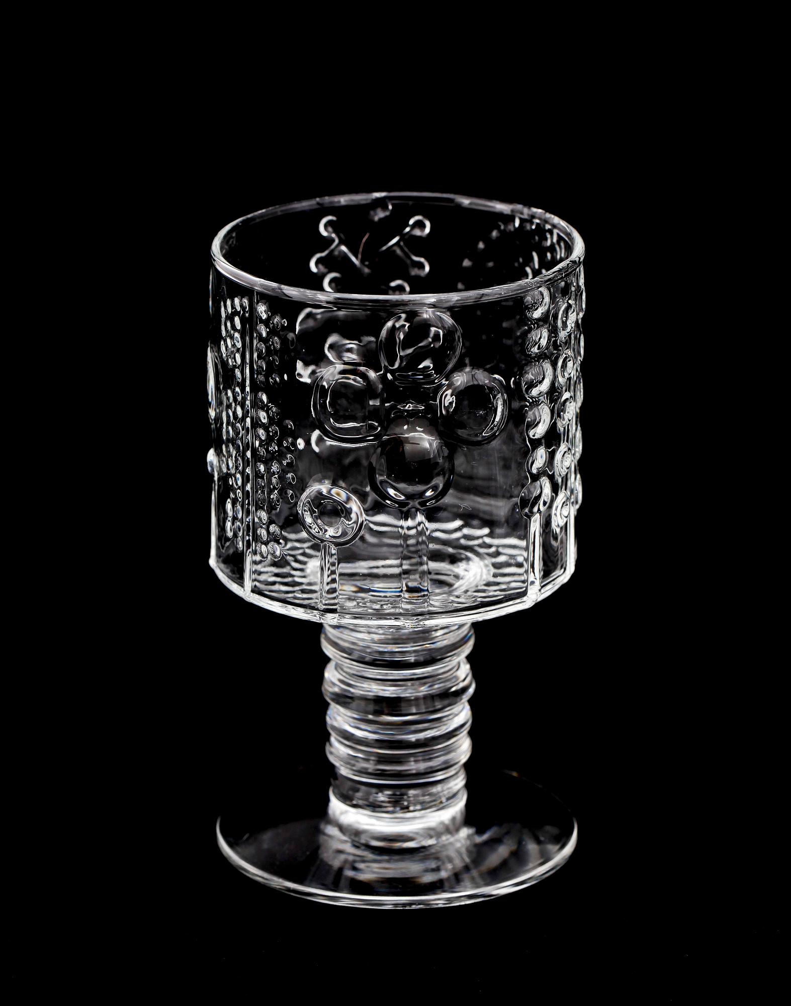 GLASSERVISDELAR, 19 st, "Flora", Oiva Toikka, Arabia.