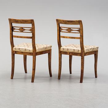 A set of six mid 19th century chairs.