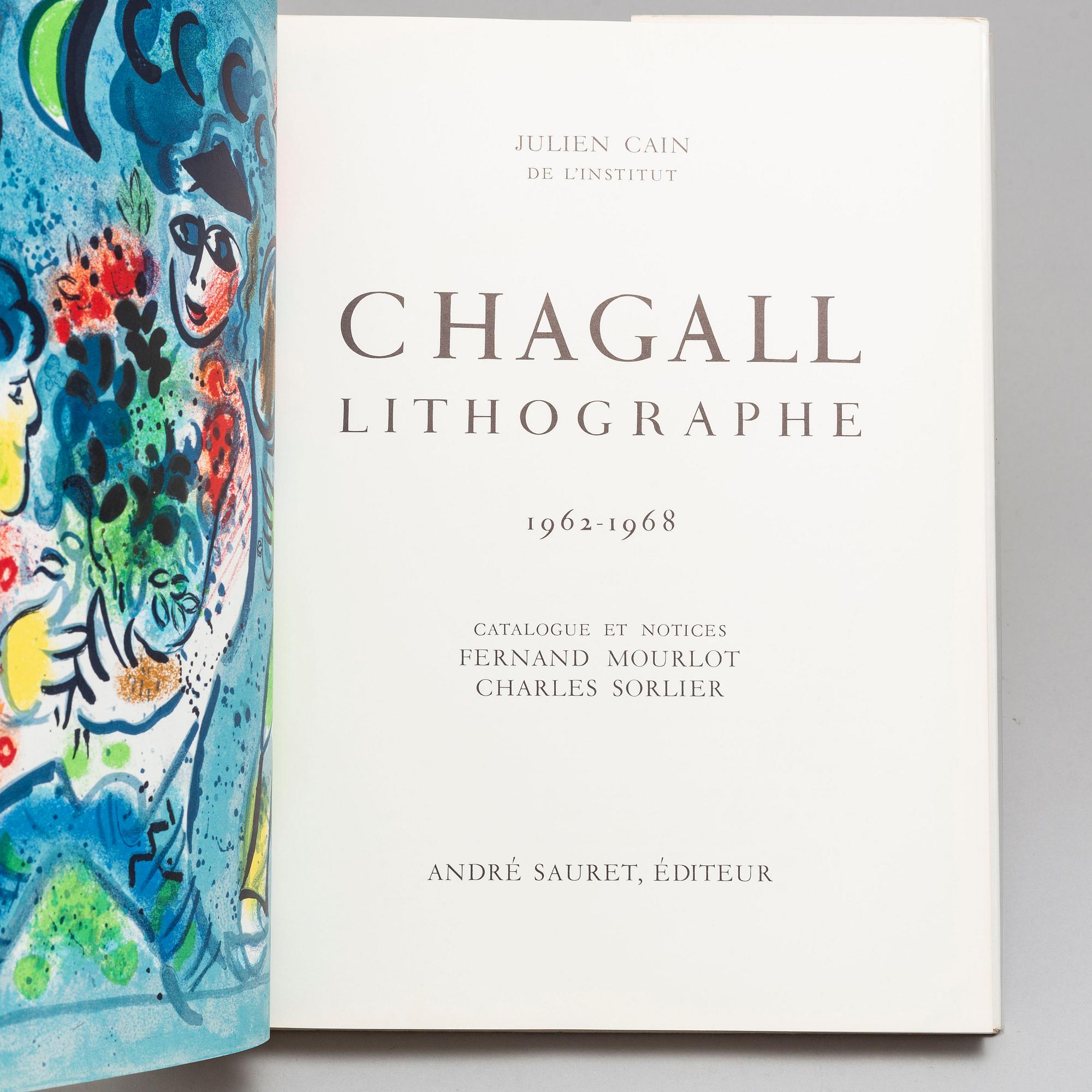 MARC CHAGALL, böcker, 3 st, "Chagall Lithograph II,III, IV".