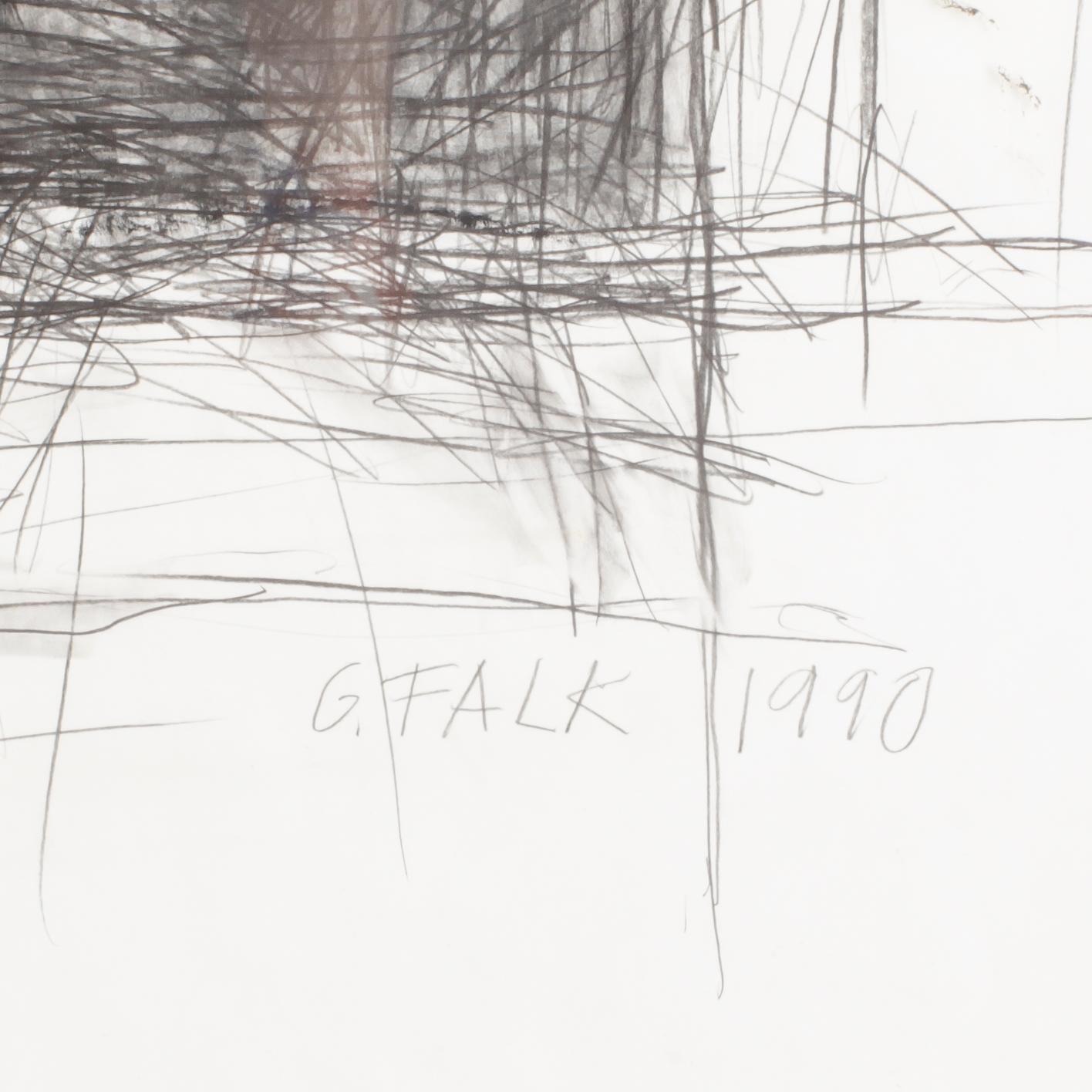 GUNNAR FALK, blandteknik, sign o dat 1990.