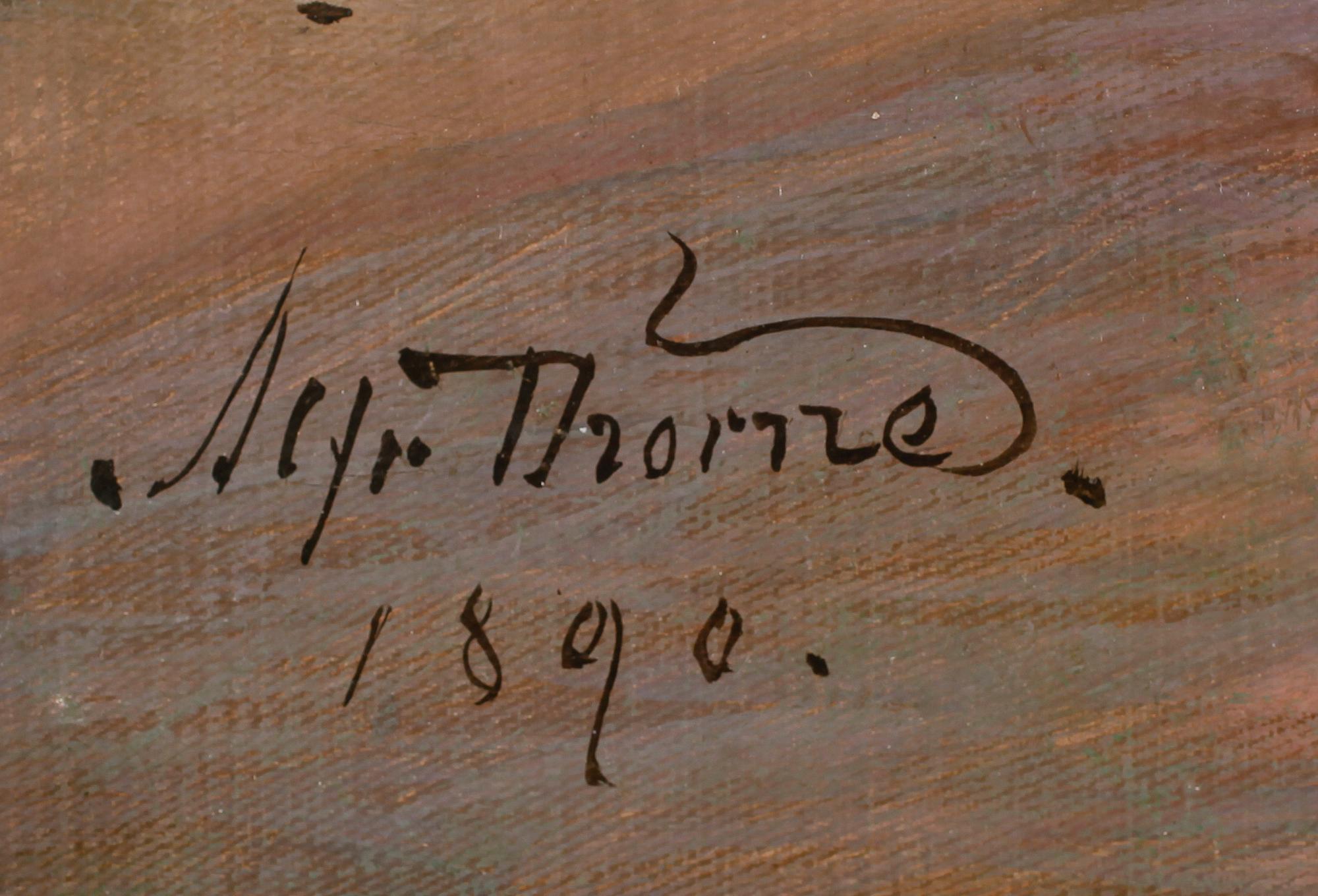 ALFRED THÖRNE, olja på duk, signerad och daterad 1890.