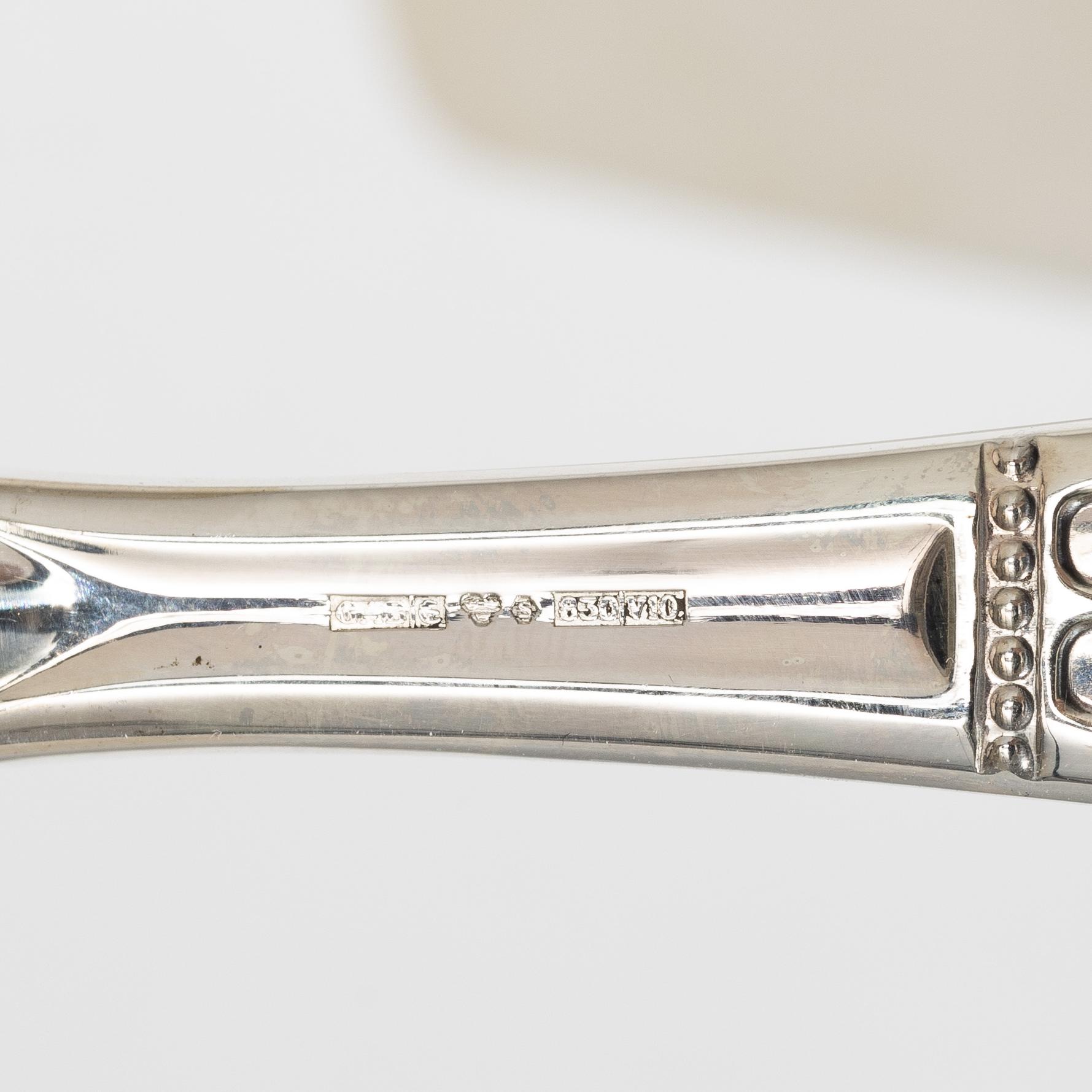 GAB, a 113 piece 'Princess' silver cutlery service, Eskilstuna 1995.