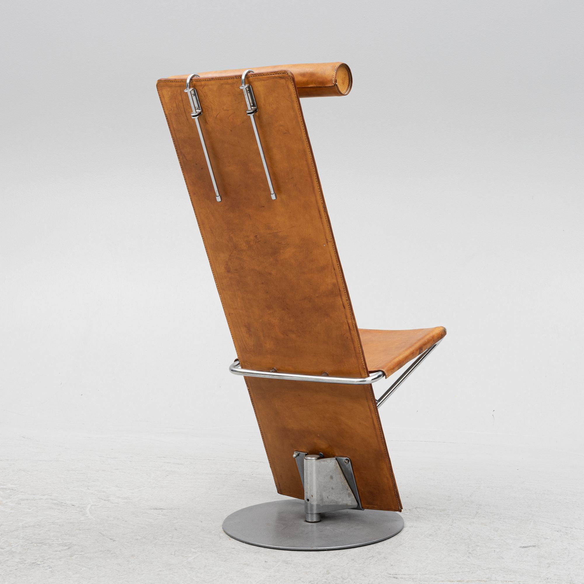 Börge Lindau & Bo Lindekrantz, a chair, "Plankan", Lammhults, later part of the 20th century.