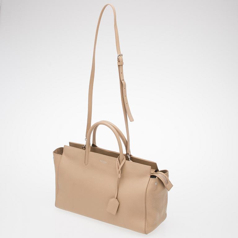 Nude Leather Cabas Rive Gauche Tote Bag.